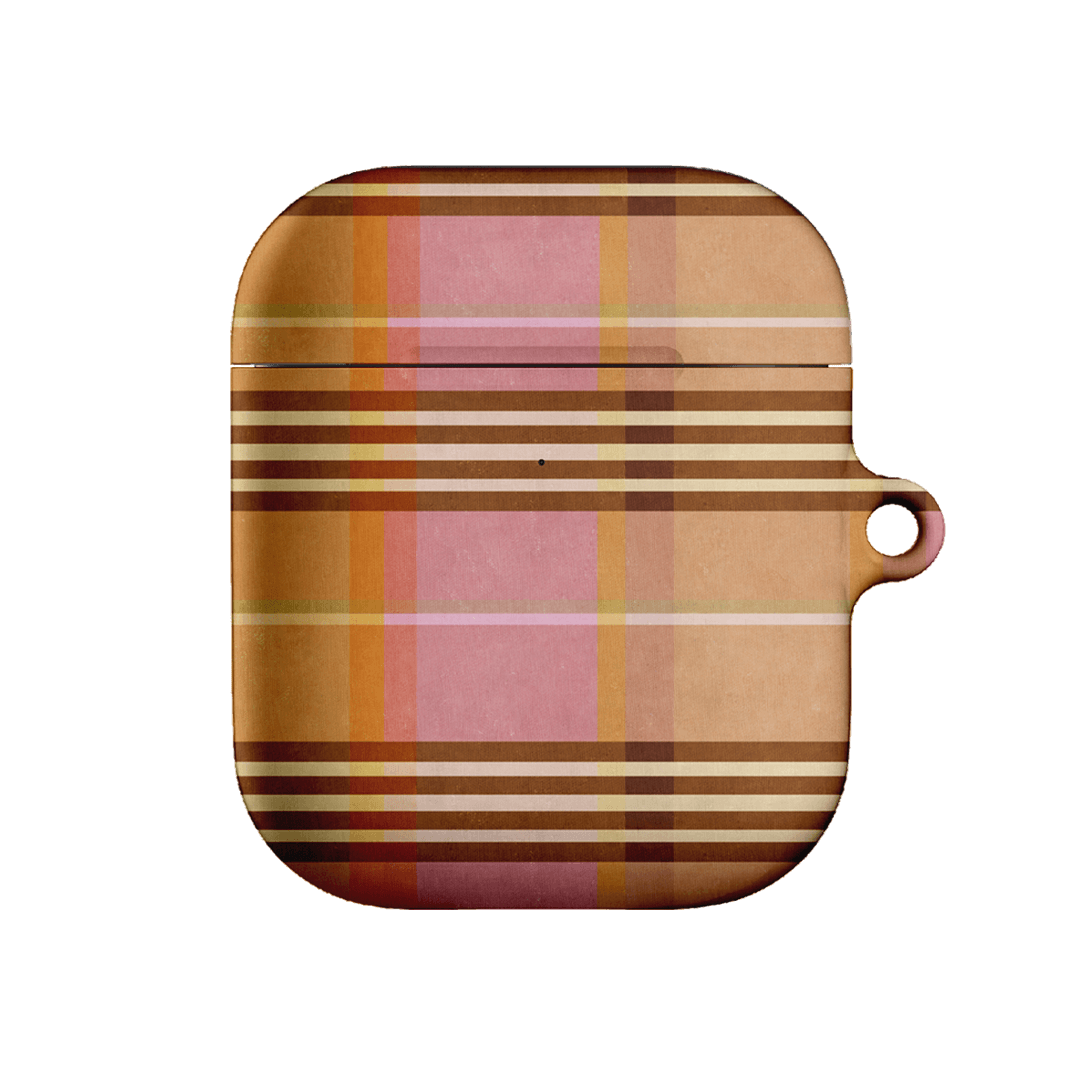 Peachy Plaid AirPods Case AirPods Case by Fenton & Fenton - The Dairy