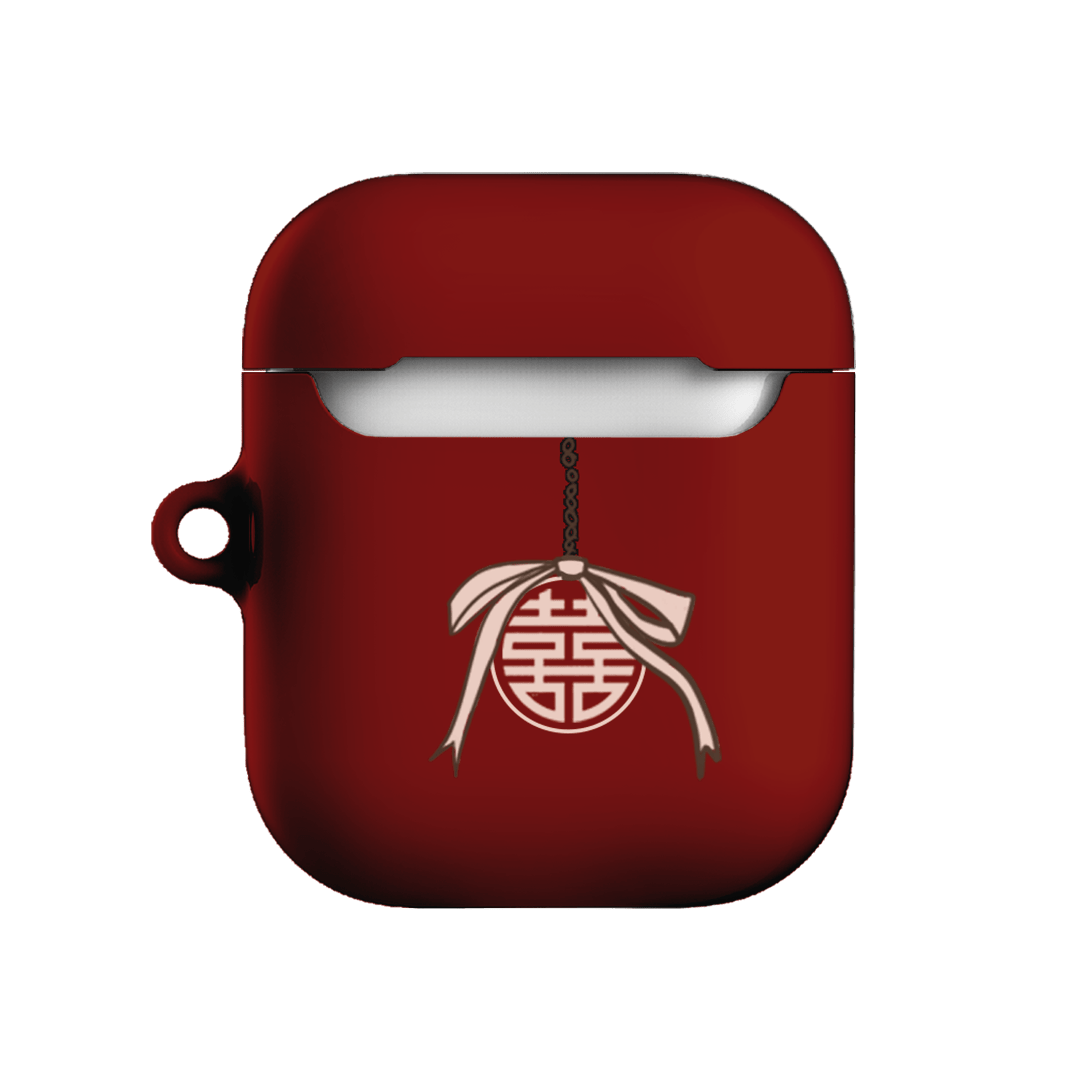 Blossom Snake in Red AirPods Case