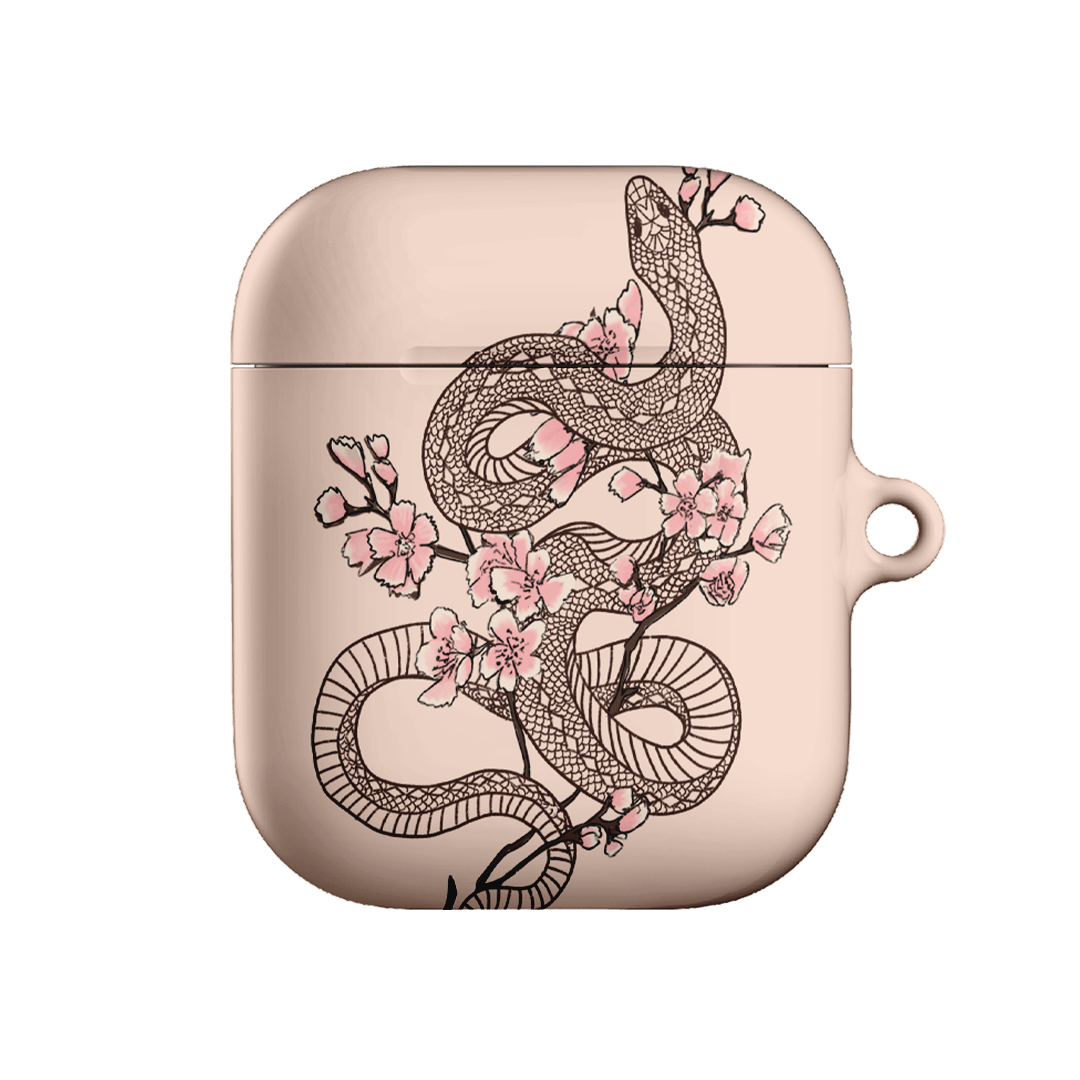 Blossom Snake in Pink AirPods Case