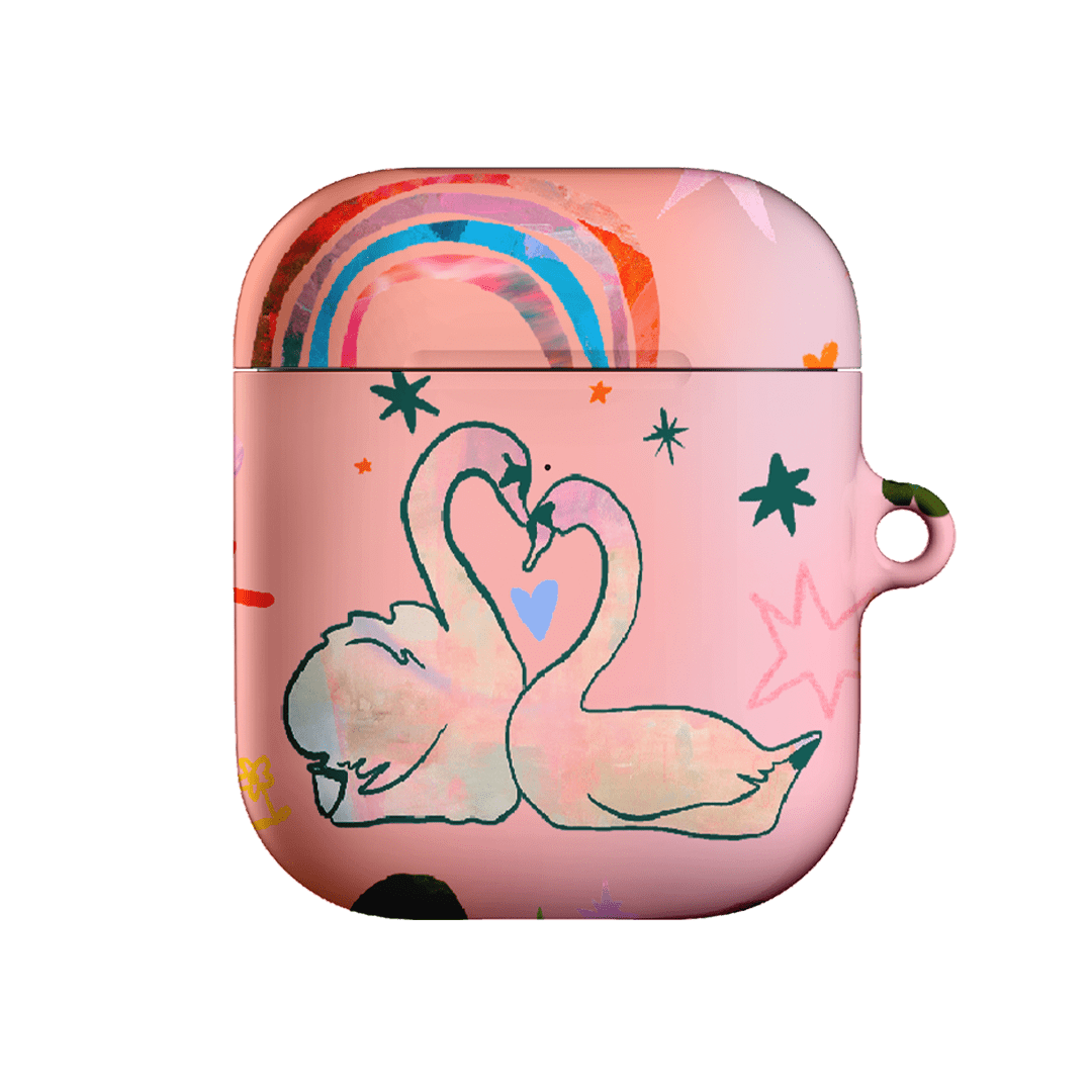 Pink Swan AirPods Case AirPods Case 2nd Gen by Kate Eliza - The Dairy