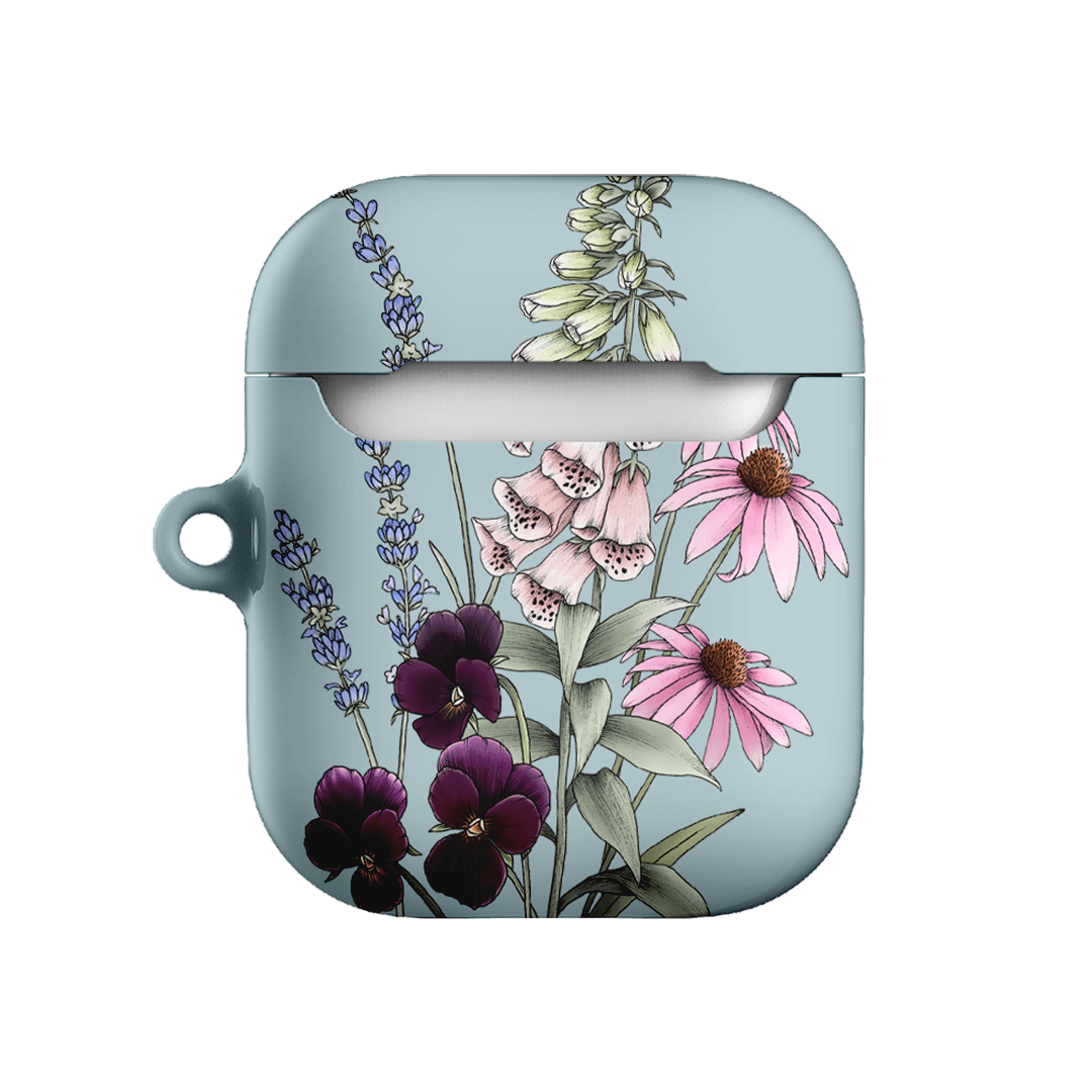 Garden Party Blue AirPods Case AirPods Case by Typoflora - The Dairy