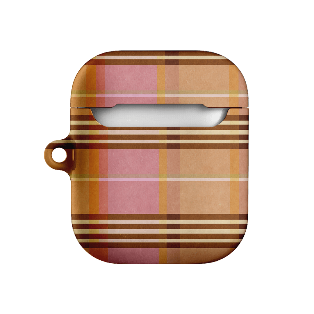 Peachy Plaid AirPods Case AirPods Case by Fenton & Fenton - The Dairy