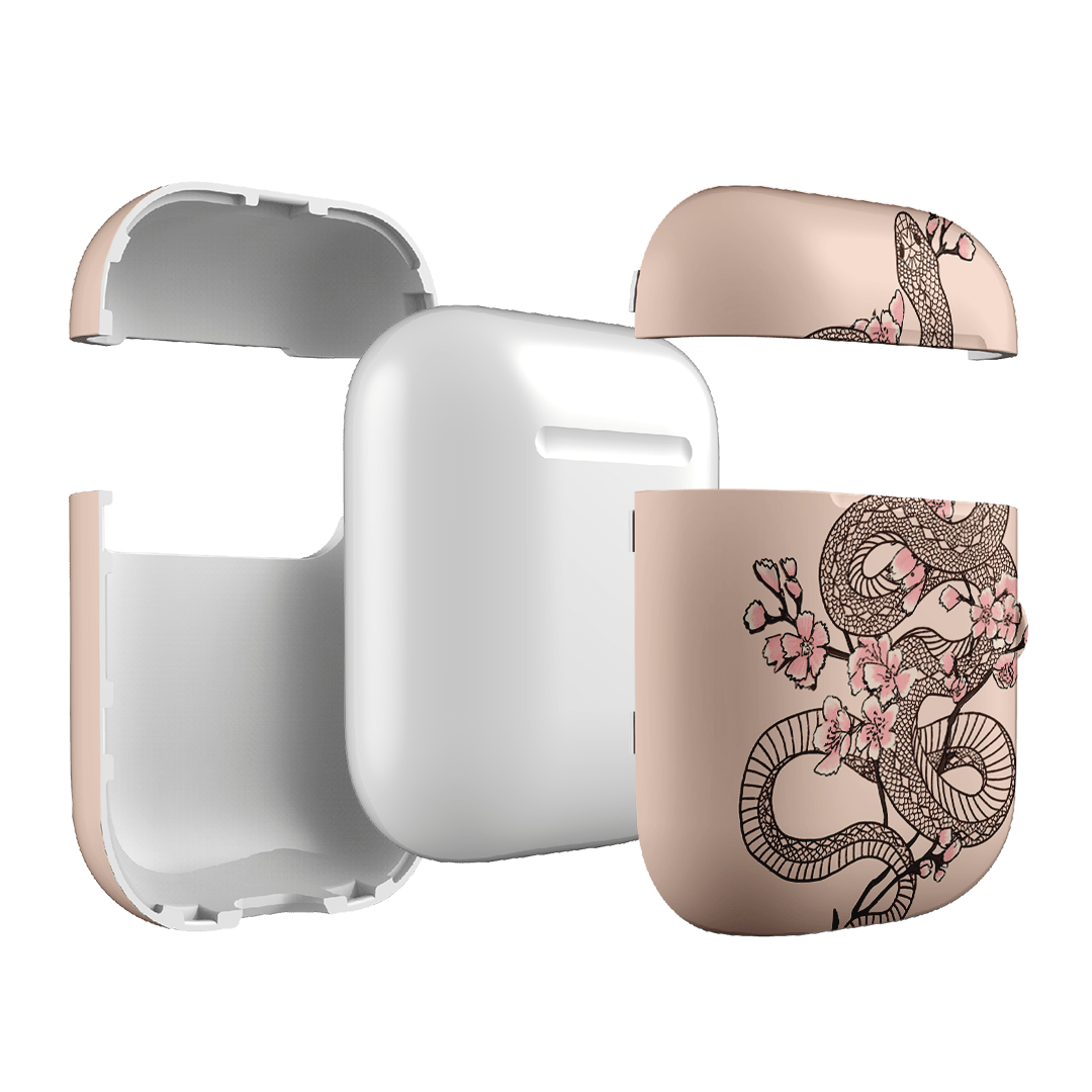 Blossom Snake in Pink AirPods Case