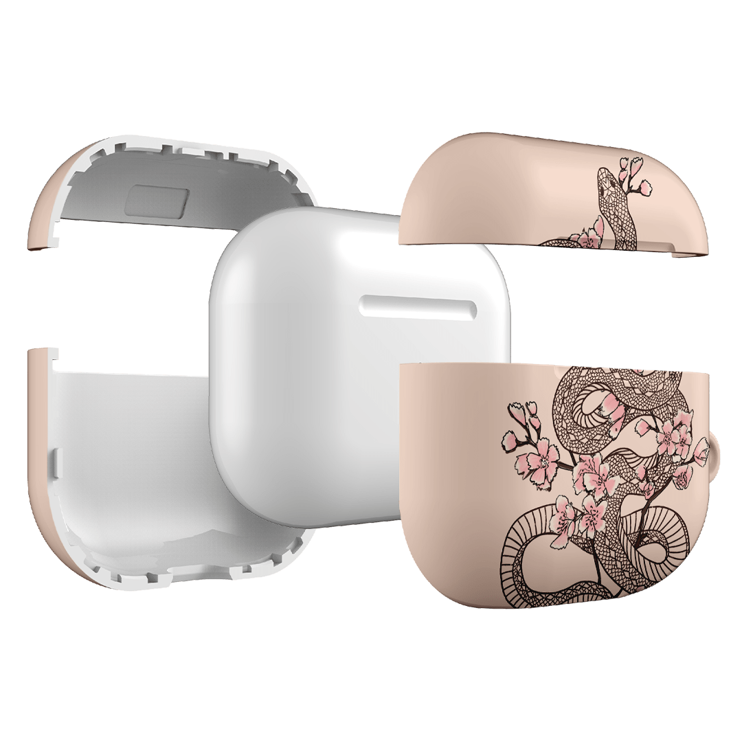 Blossom Snake in Pink AirPods Case