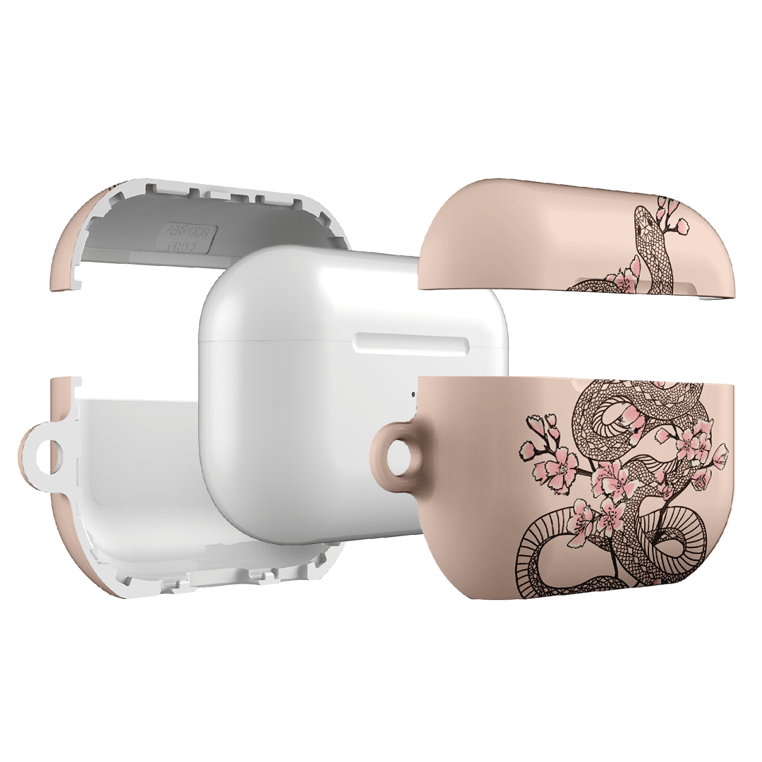 Blossom Snake in Pink AirPods Pro Case