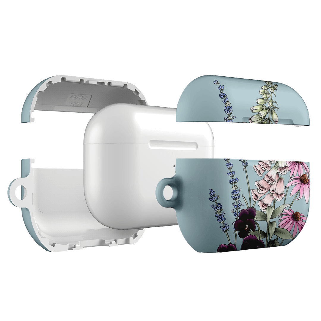 Garden Party Blue AirPods Pro Case AirPods Pro Case by Typoflora - The Dairy