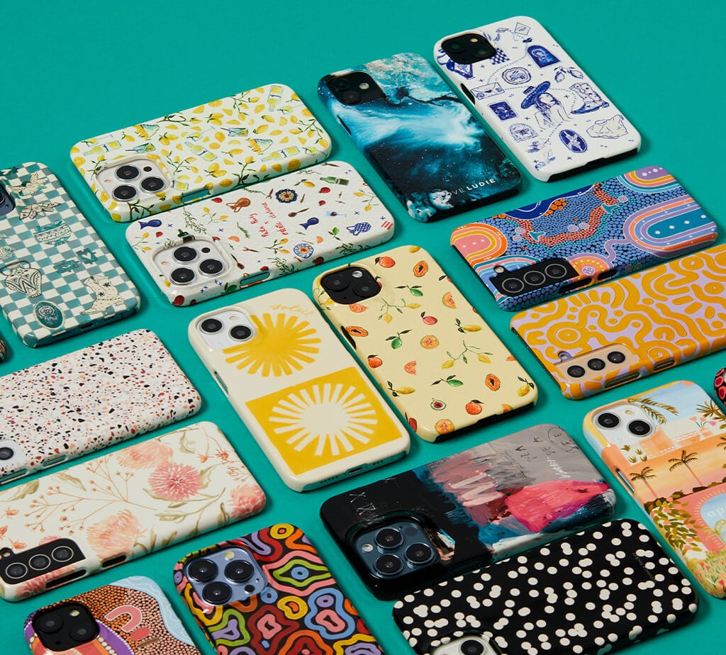 Artist series phone cases showcasing unique and creative designs to personalize your phone with art