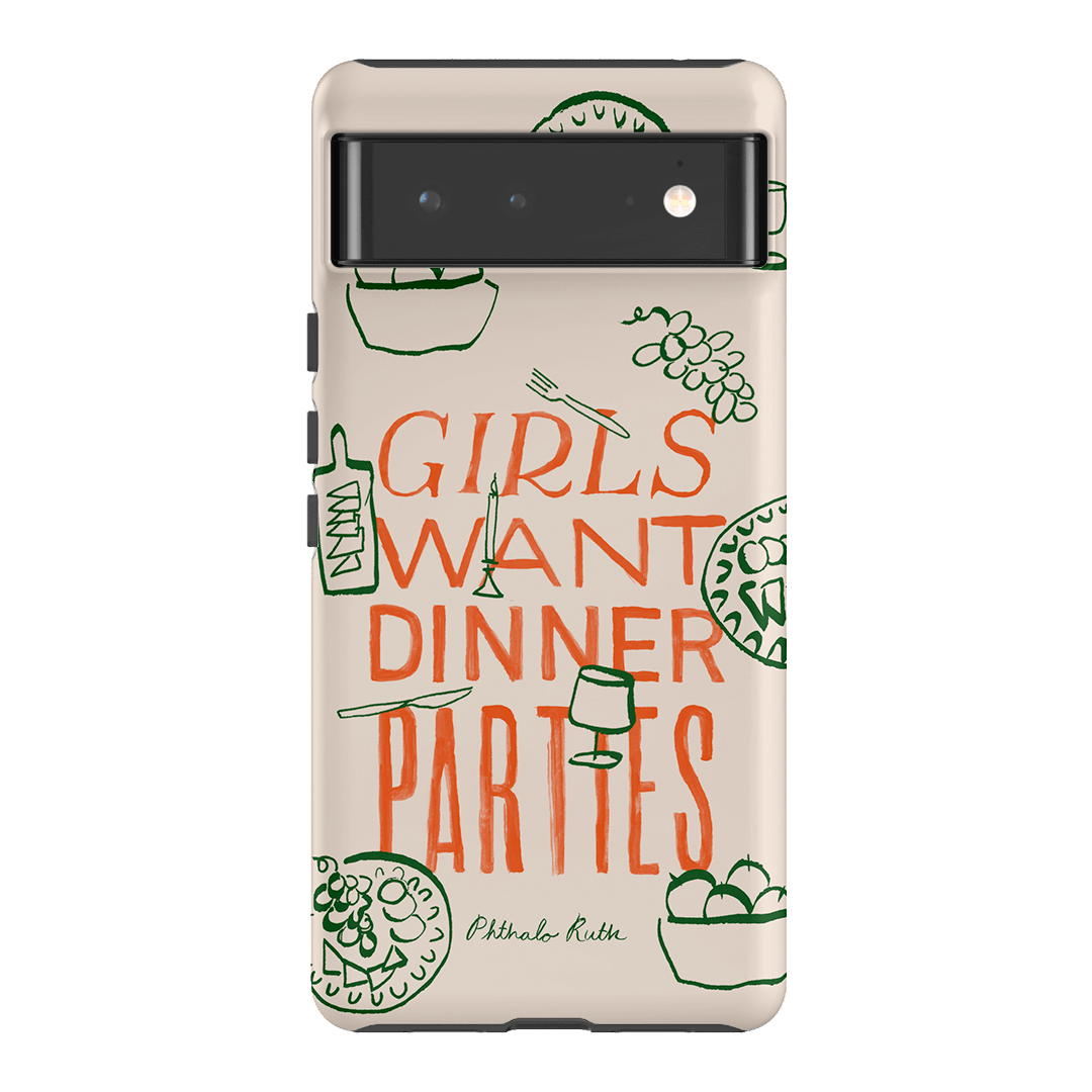 Dinner Parties Printed Phone Cases Google Pixel 6 / Armoured by Phthalo Ruth - The Dairy