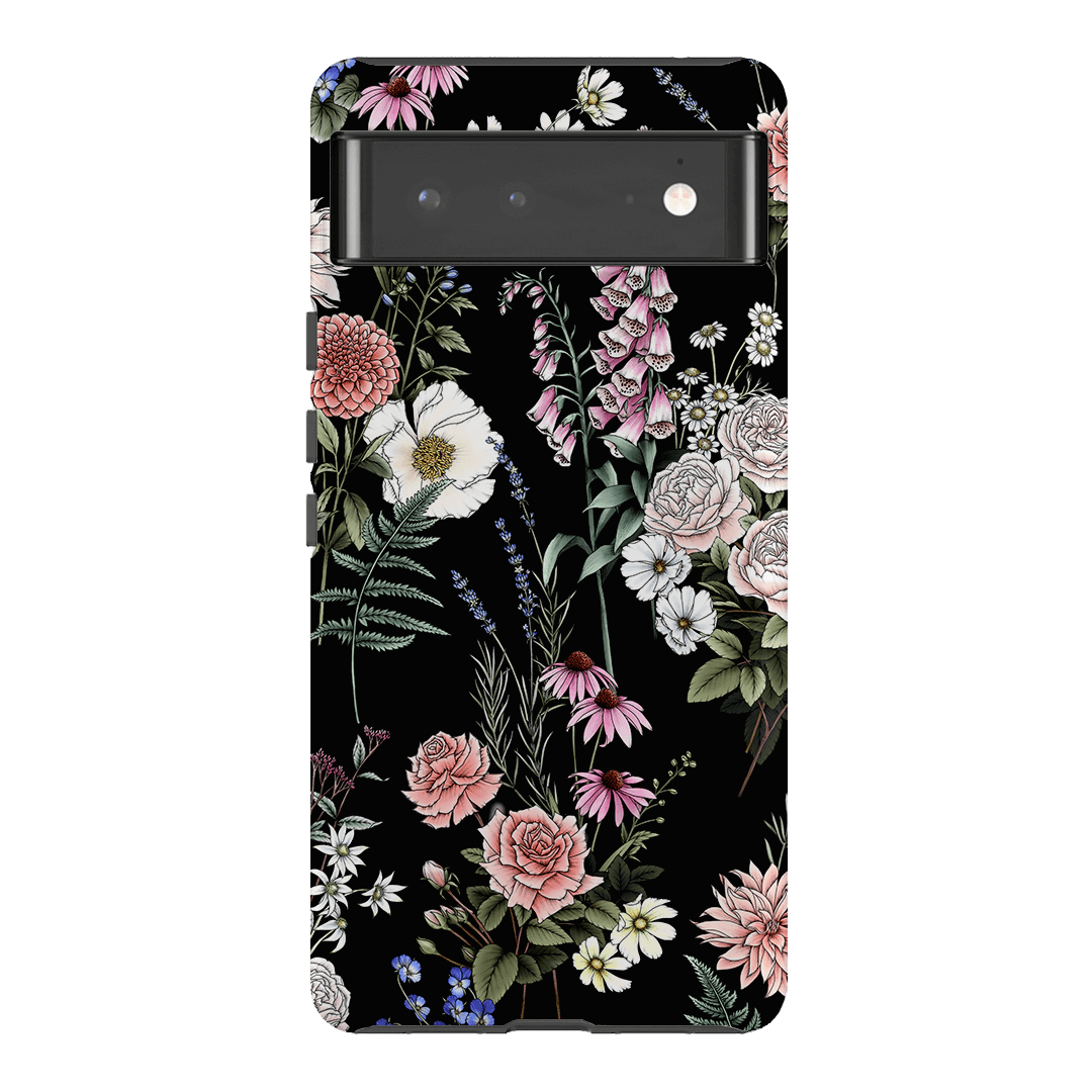 Garden Party Noir Printed Phone Cases Google Pixel 6 Pro / Armoured by Typoflora - The Dairy