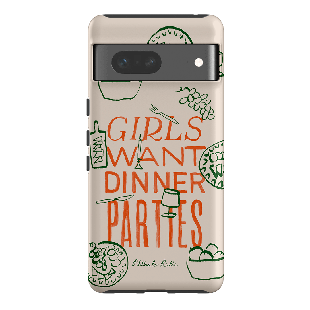 Dinner Parties Printed Phone Cases Google Pixel 7 / Armoured by Phthalo Ruth - The Dairy