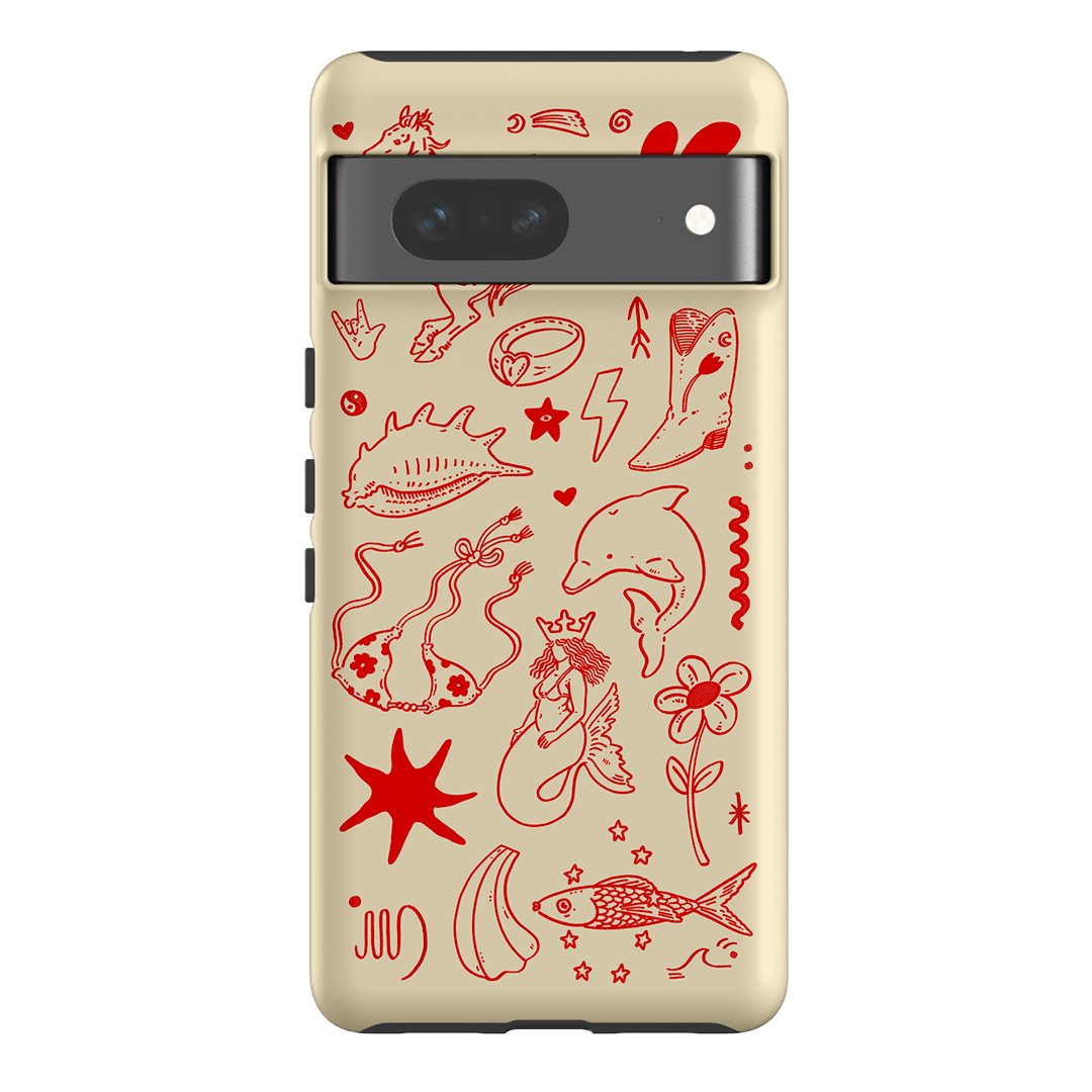 Spiced Cowboy Cream Printed Phone Cases Google Pixel 7 / Armoured by Easty Beasty - The Dairy