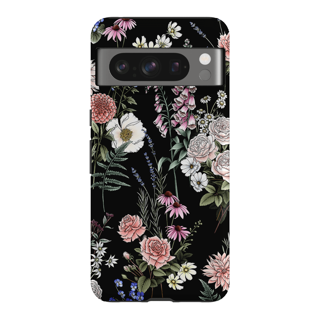 Garden Party Noir Printed Phone Cases Google Pixel 8 Pro / Armoured by Typoflora - The Dairy