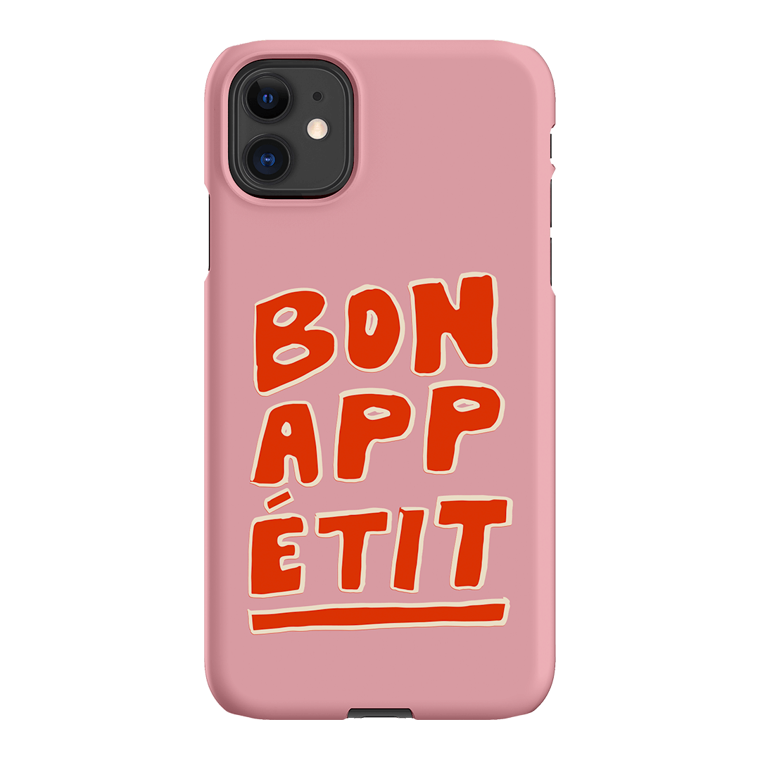 Bon Appetit Pink Printed Phone Cases iPhone 11 / Snap by The Dairy - The Dairy