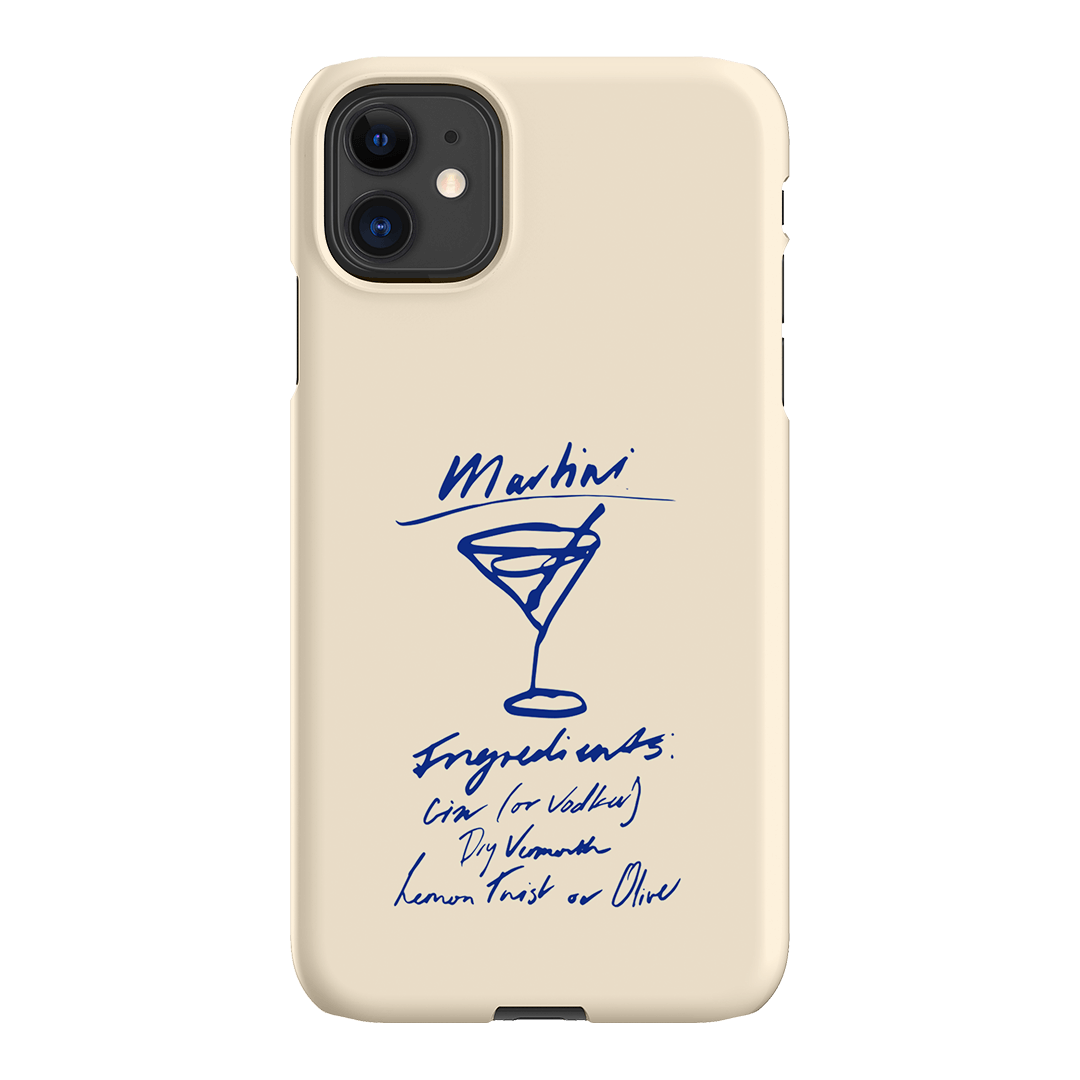 Martini Mood Cream Printed Phone Cases iPhone 11 / Snap by The Dairy - The Dairy