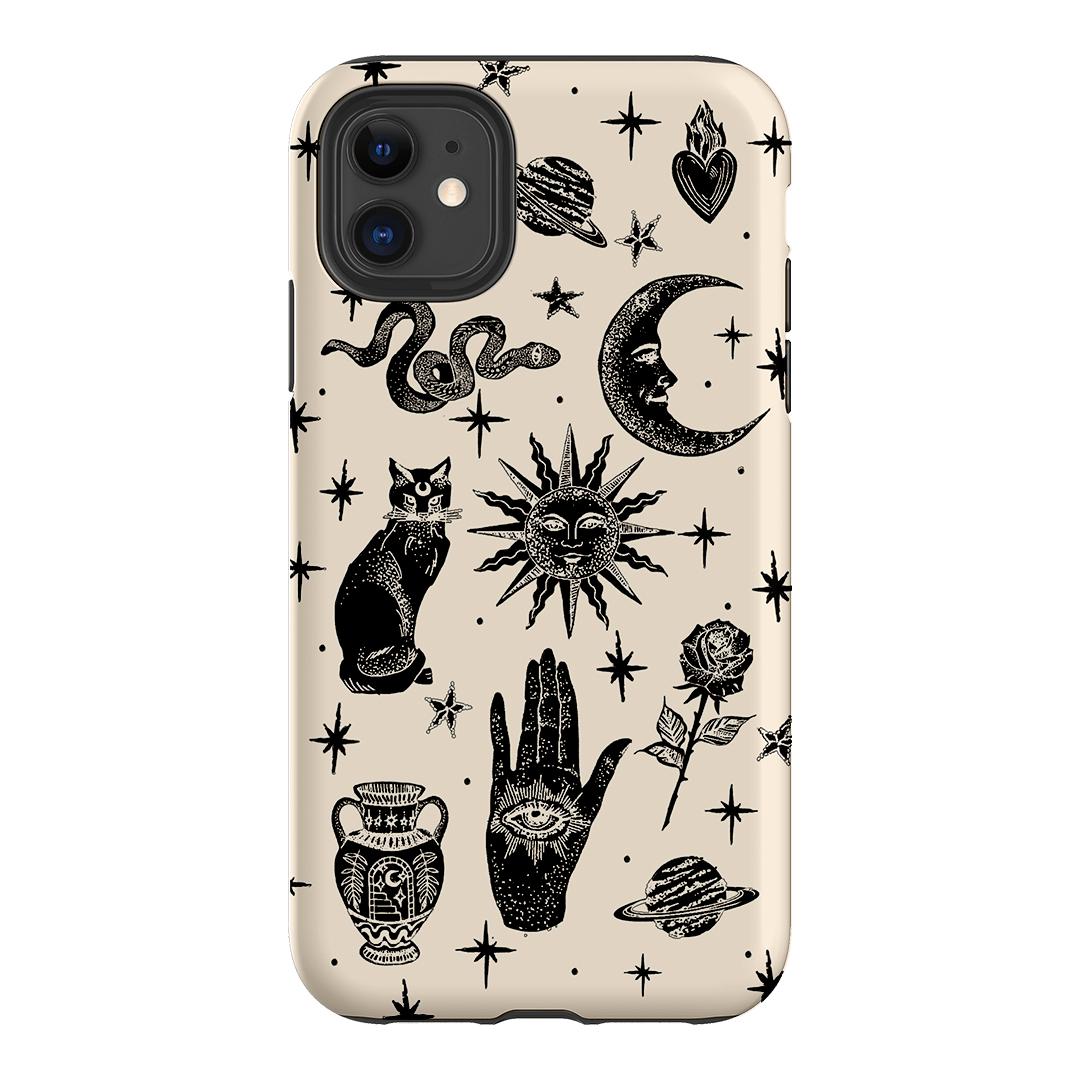 Astro Flash Beige Printed Phone Cases by Veronica Tucker - The Dairy