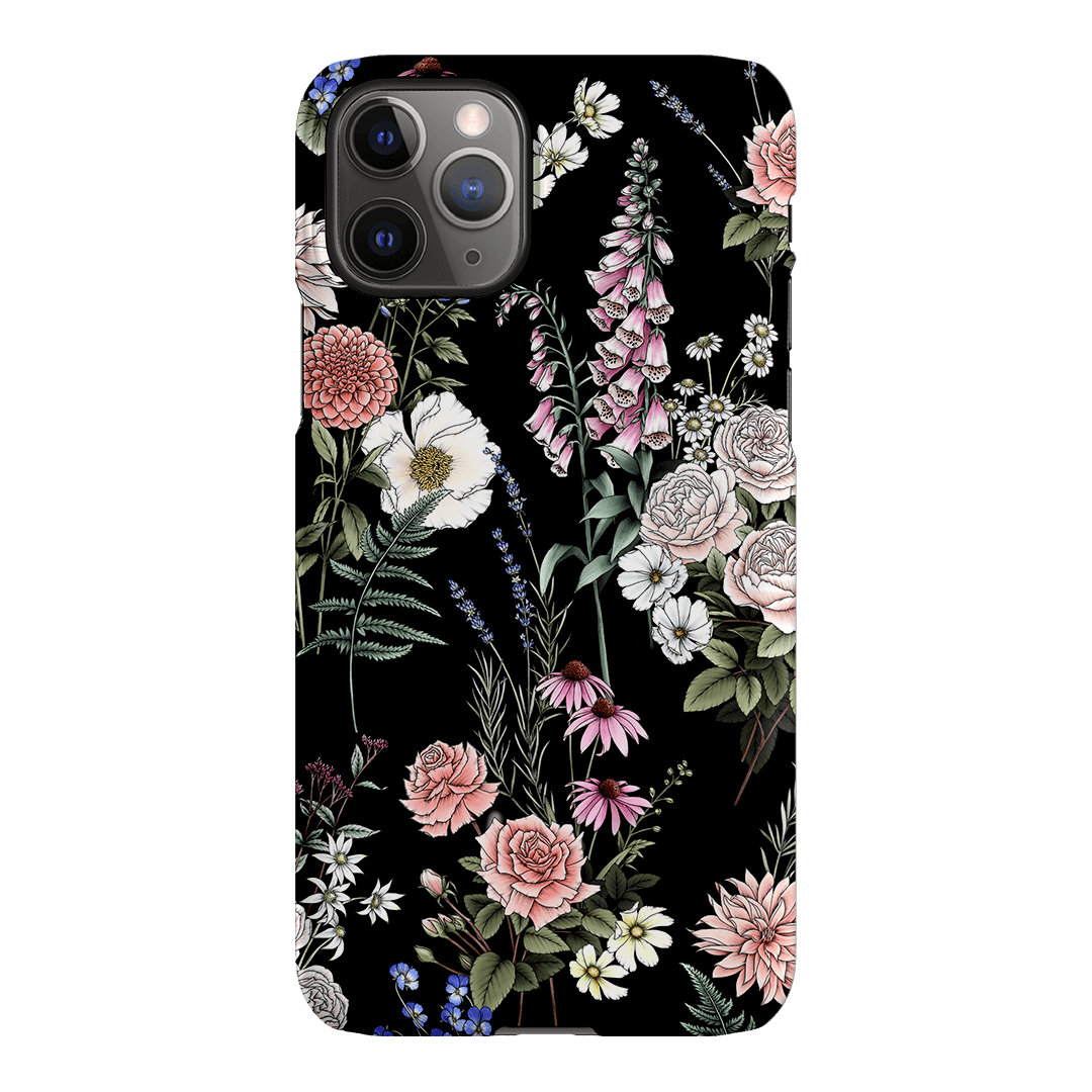 Garden Party Noir Printed Phone Cases iPhone 11 Pro / Snap by Typoflora - The Dairy