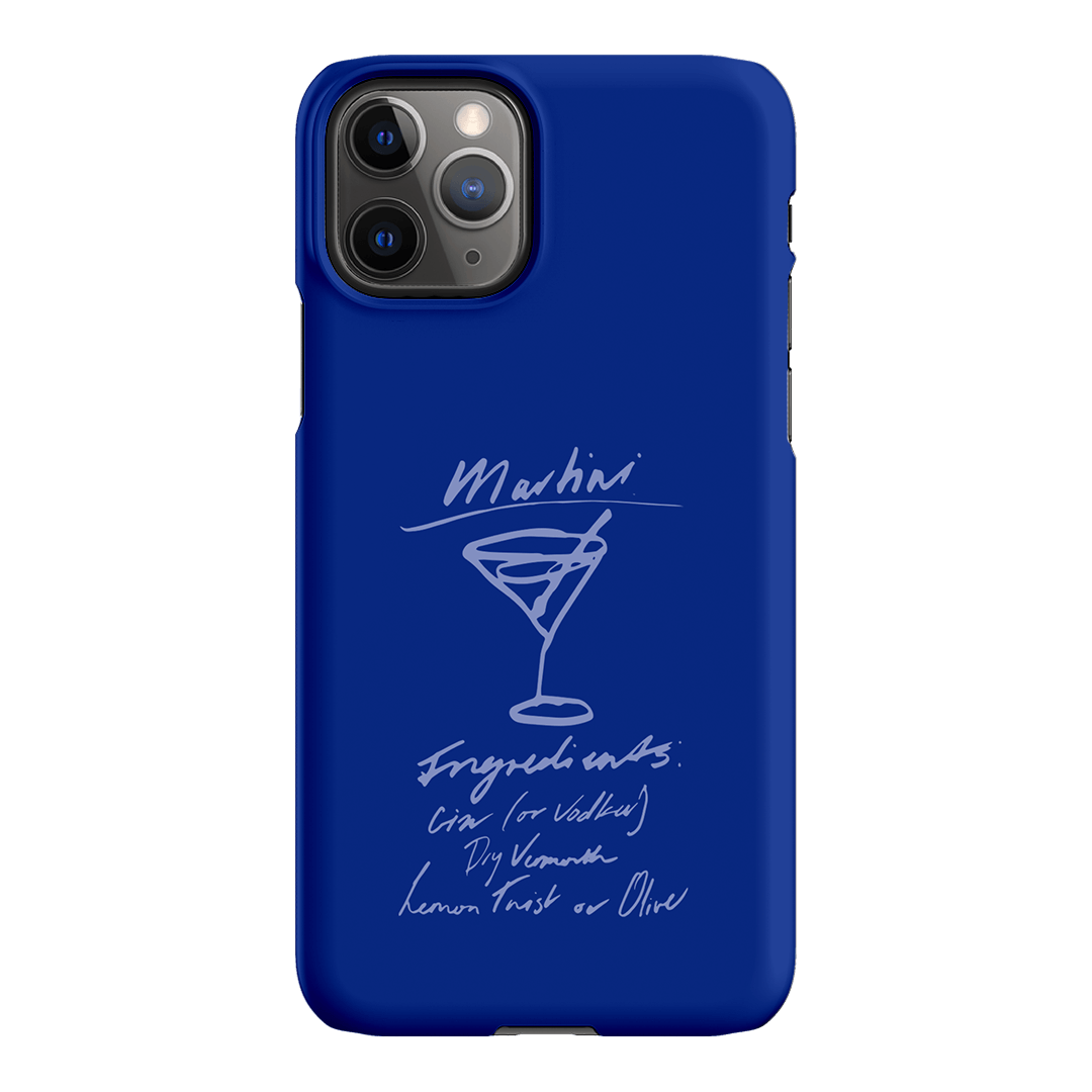 Martini Mood Blue Printed Phone Cases iPhone 11 Pro / Snap by The Dairy - The Dairy