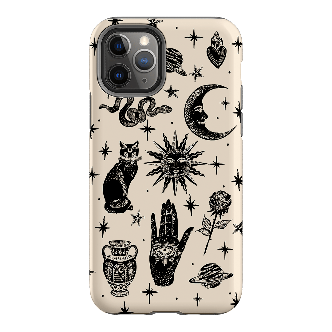 Astro Flash Beige Printed Phone Cases by Veronica Tucker - The Dairy