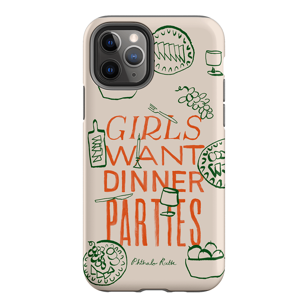 Dinner Parties Printed Phone Cases iPhone 11 Pro / Armoured by Phthalo Ruth - The Dairy