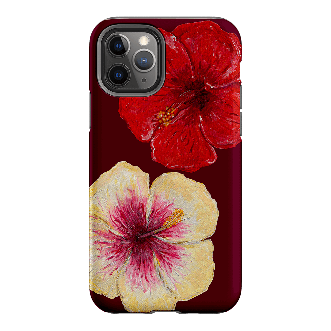 Hibiscus Flower Printed Phone Cases iPhone 11 Pro / Armoured by BG. Studio - The Dairy