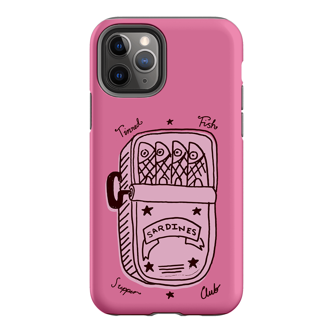 Sardine Social Pink Printed Phone Cases iPhone 11 Pro / Armoured by The Dairy - The Dairy