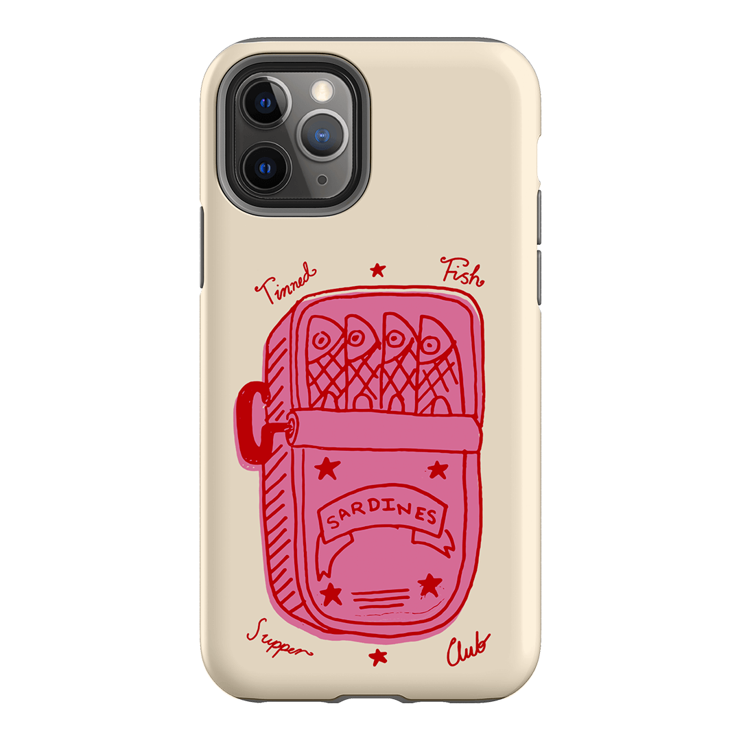 Sardine Social Red Printed Phone Cases iPhone 11 Pro / Armoured by The Dairy - The Dairy