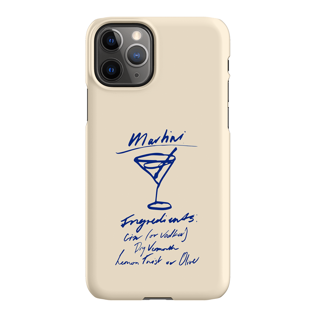 Martini Mood Cream Printed Phone Cases iPhone 11 Pro Max / Snap by The Dairy - The Dairy