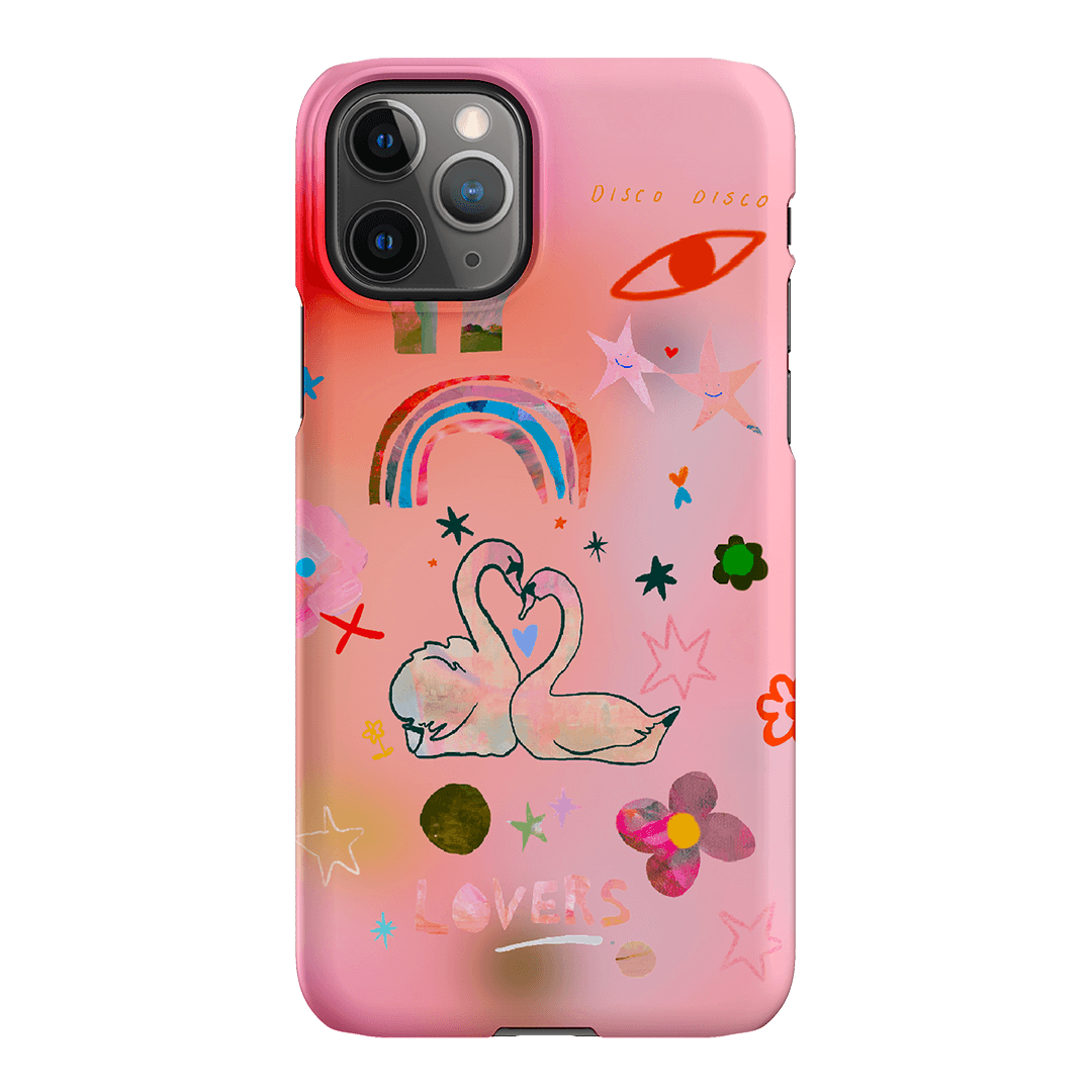 Pink Swan Printed Phone Cases iPhone 11 Pro Max / Snap by Kate Eliza - The Dairy