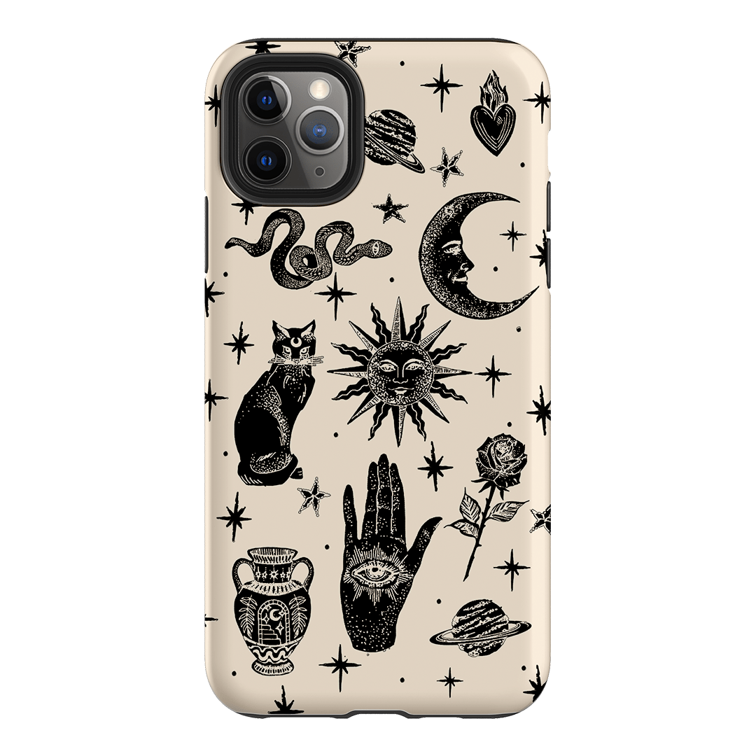 Astro Flash Beige Printed Phone Cases by Veronica Tucker - The Dairy