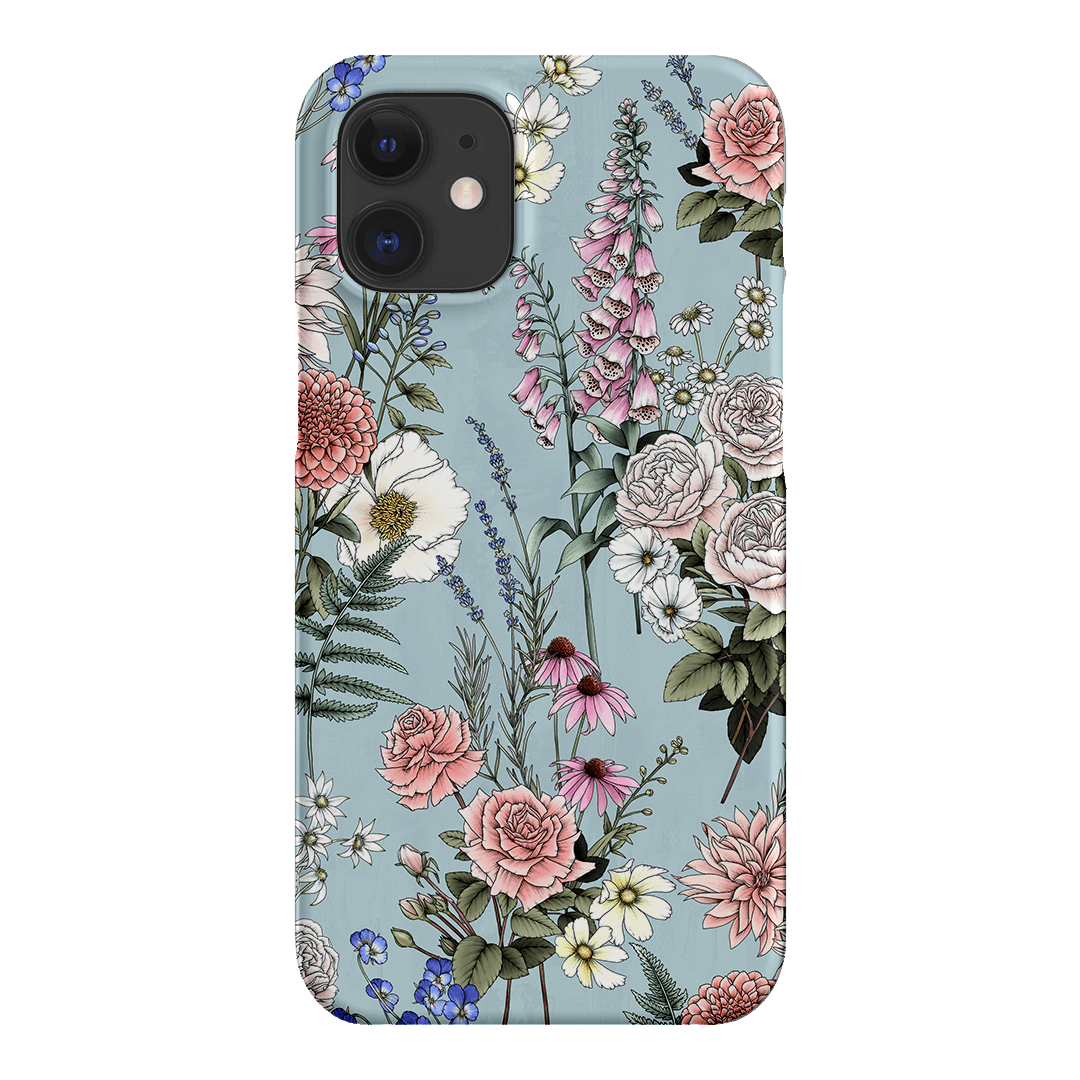 Garden Party Blue Printed Phone Cases iPhone 12 / Snap by Typoflora - The Dairy