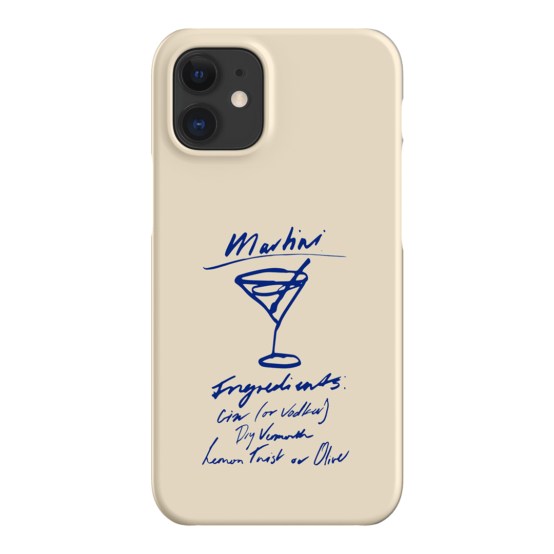 Martini Mood Cream Printed Phone Cases iPhone 12 / Snap by The Dairy - The Dairy