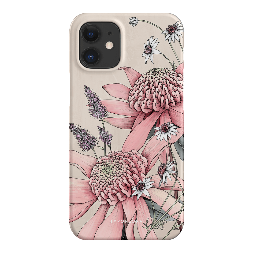 Pink Waratah Printed Phone Cases iPhone 12 / Snap by Typoflora - The Dairy