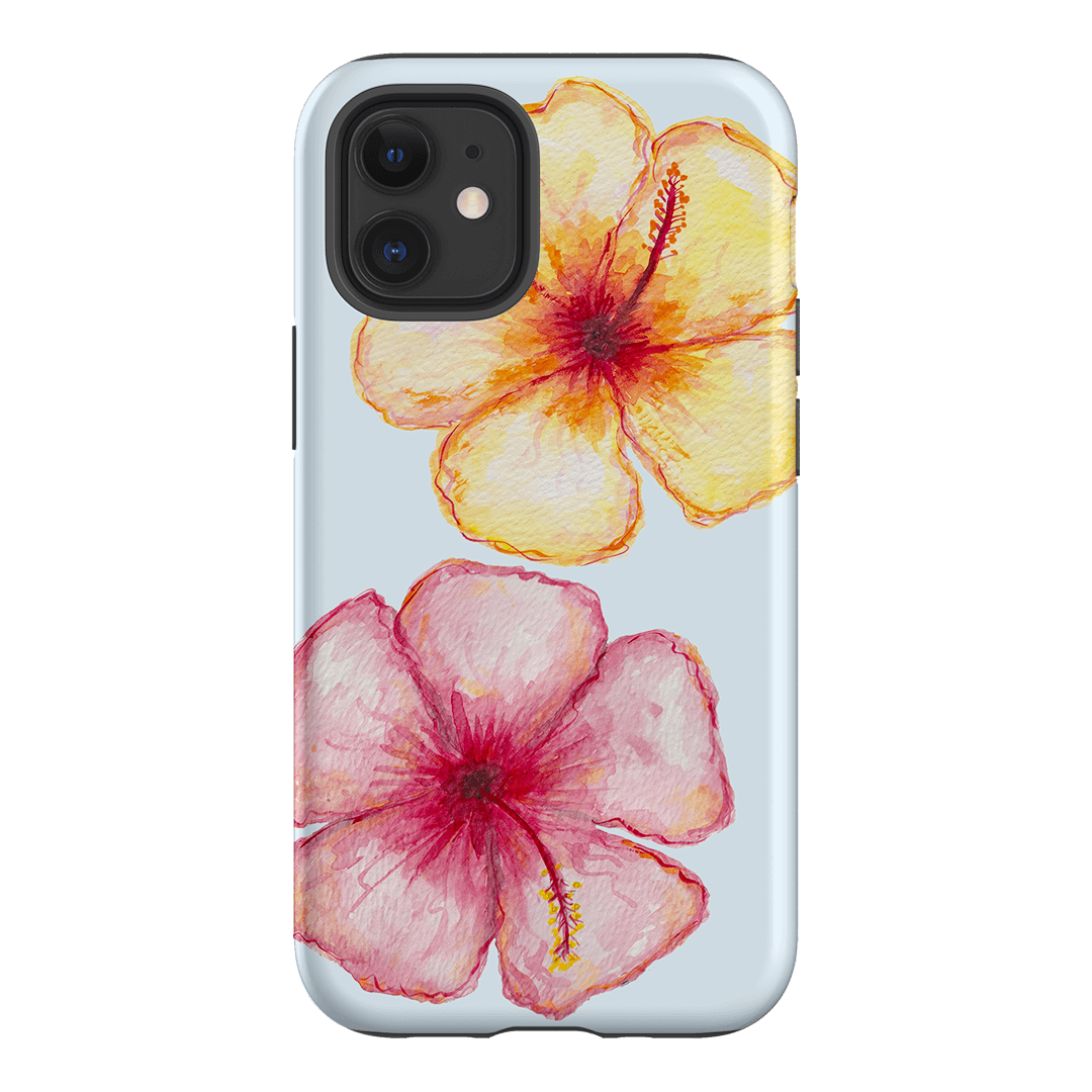 Hibiscus Flower Blue Printed Phone Cases iPhone 12 / Armoured by BG. Studio - The Dairy