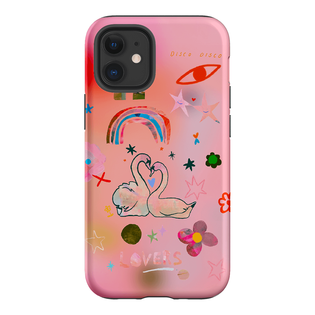 Pink Swan Printed Phone Cases iPhone 12 / Armoured by Kate Eliza - The Dairy