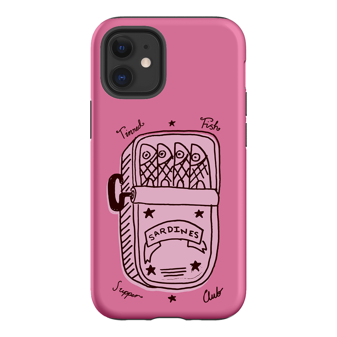 Sardine Social Pink Printed Phone Cases iPhone 12 / Armoured by The Dairy - The Dairy