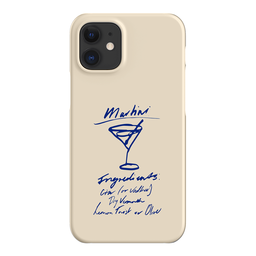 Martini Mood Cream Printed Phone Cases iPhone 12 Mini / Snap by The Dairy - The Dairy