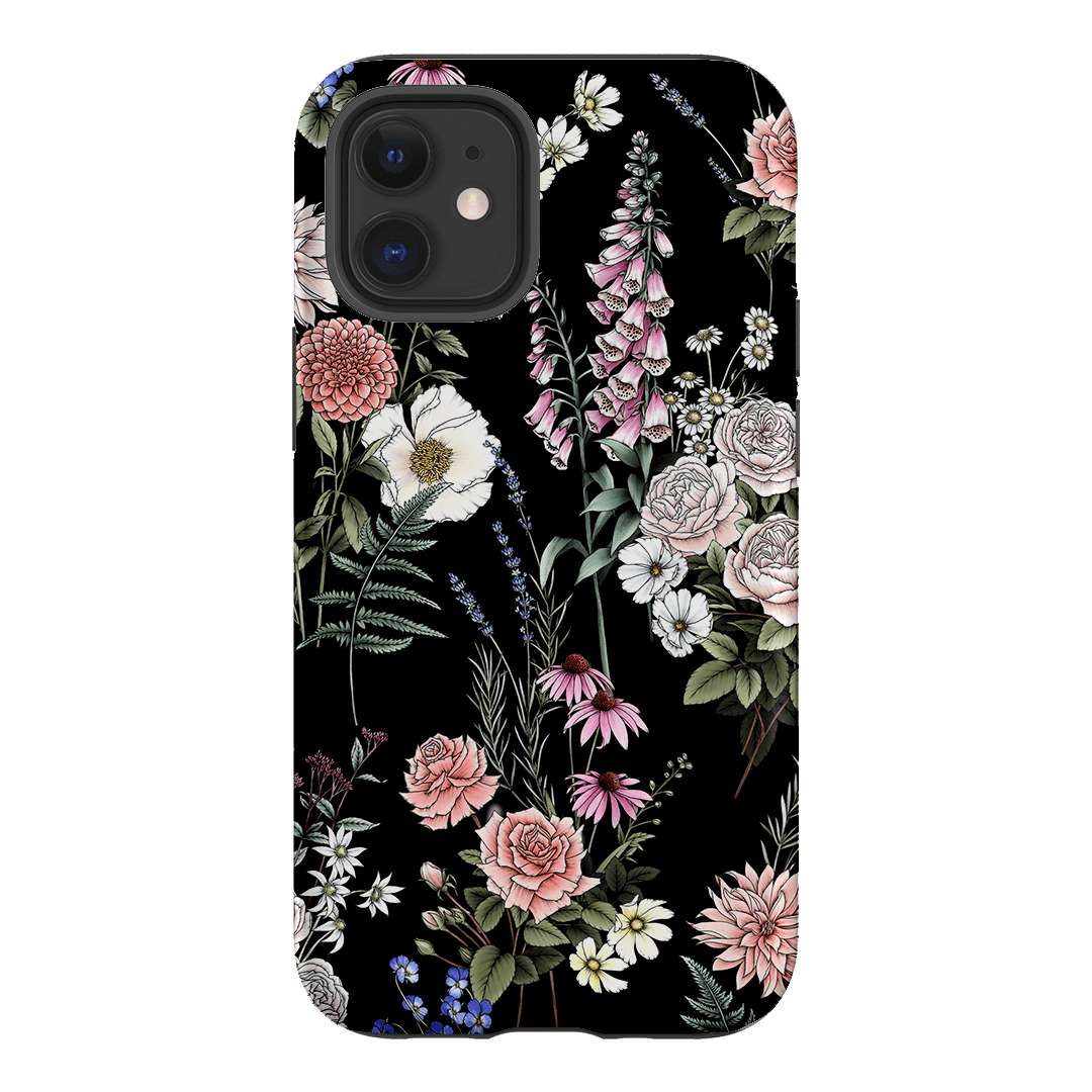 Garden Party Noir Printed Phone Cases iPhone 12 Mini / Armoured by Typoflora - The Dairy