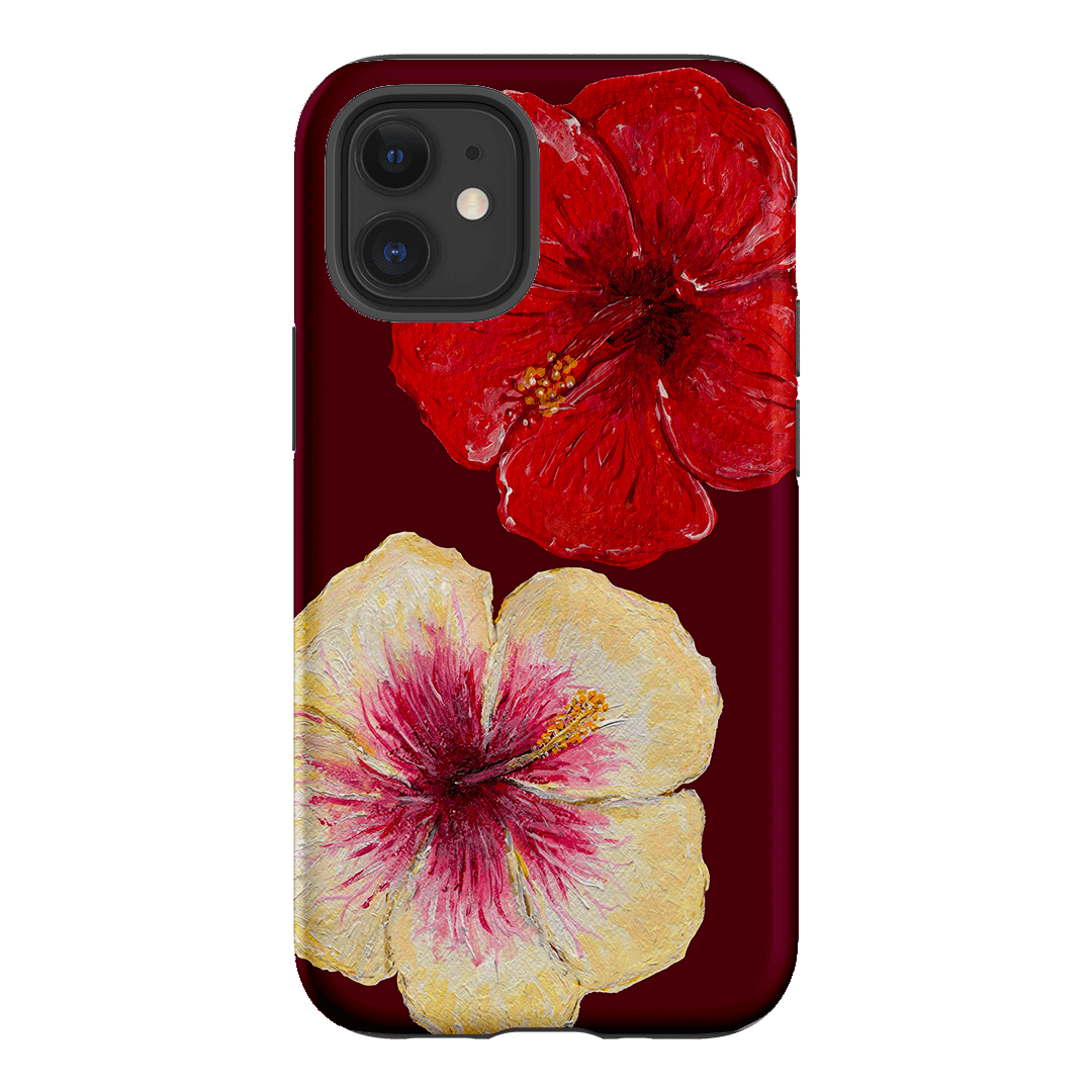 Hibiscus Flower Printed Phone Cases iPhone 12 Mini / Armoured by BG. Studio - The Dairy