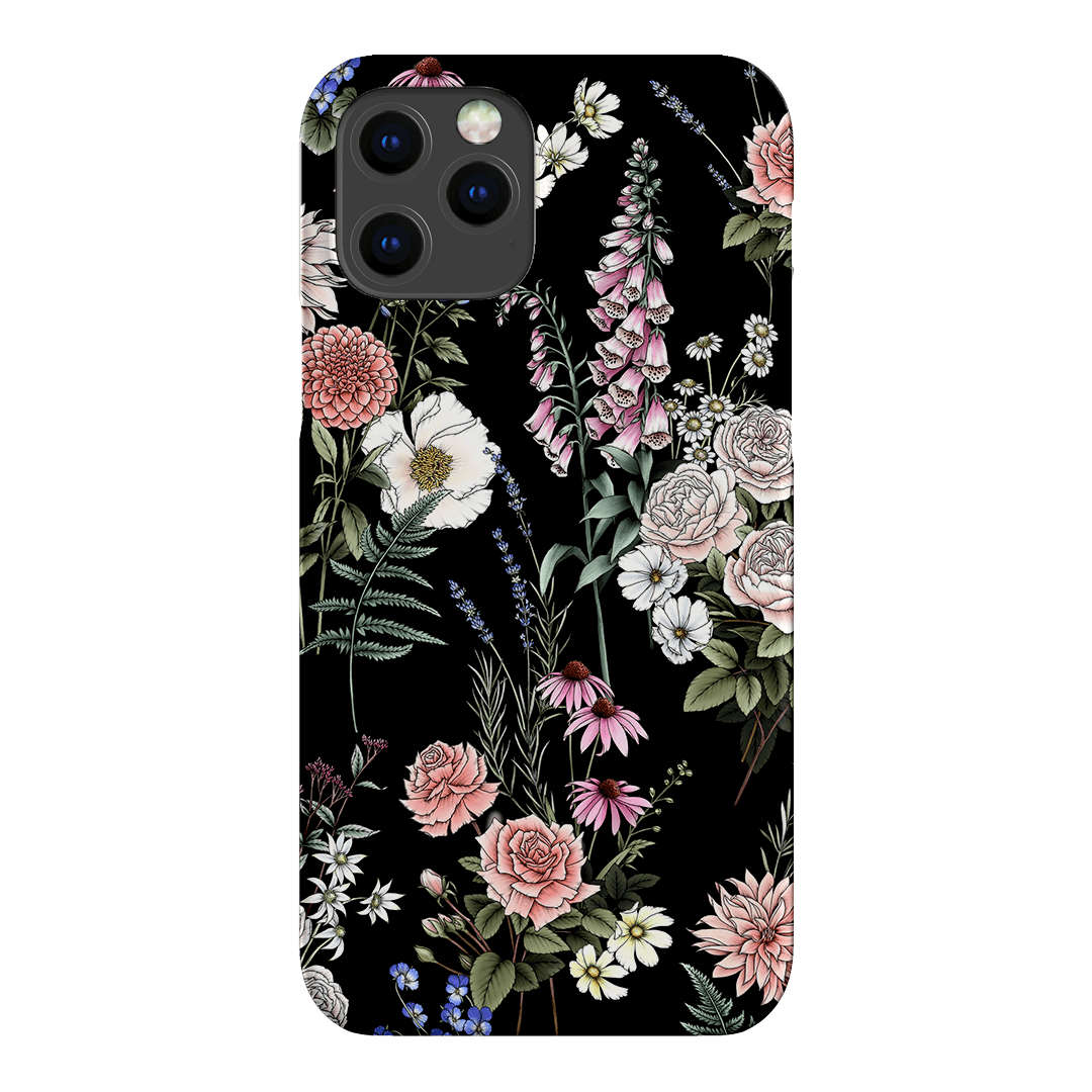 Garden Party Noir Printed Phone Cases iPhone 12 Pro / Snap by Typoflora - The Dairy