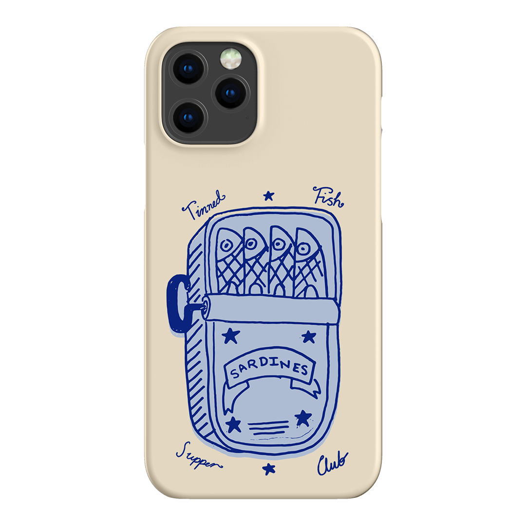 Sardine Social Blue Printed Phone Cases iPhone 12 Pro / Snap by The Dairy - The Dairy