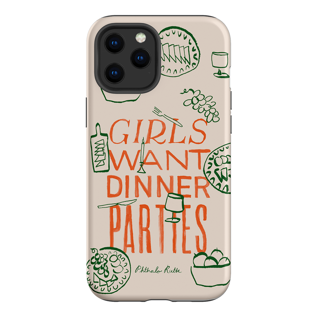 Dinner Parties Printed Phone Cases iPhone 12 Pro / Armoured by Phthalo Ruth - The Dairy