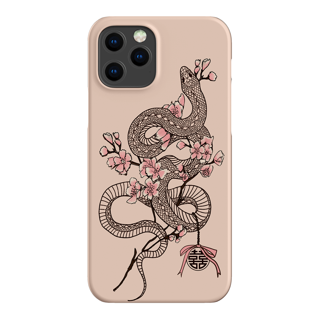 Blossom Snake in Pink Printed Phone Cases by Veronica Tucker - The Dairy