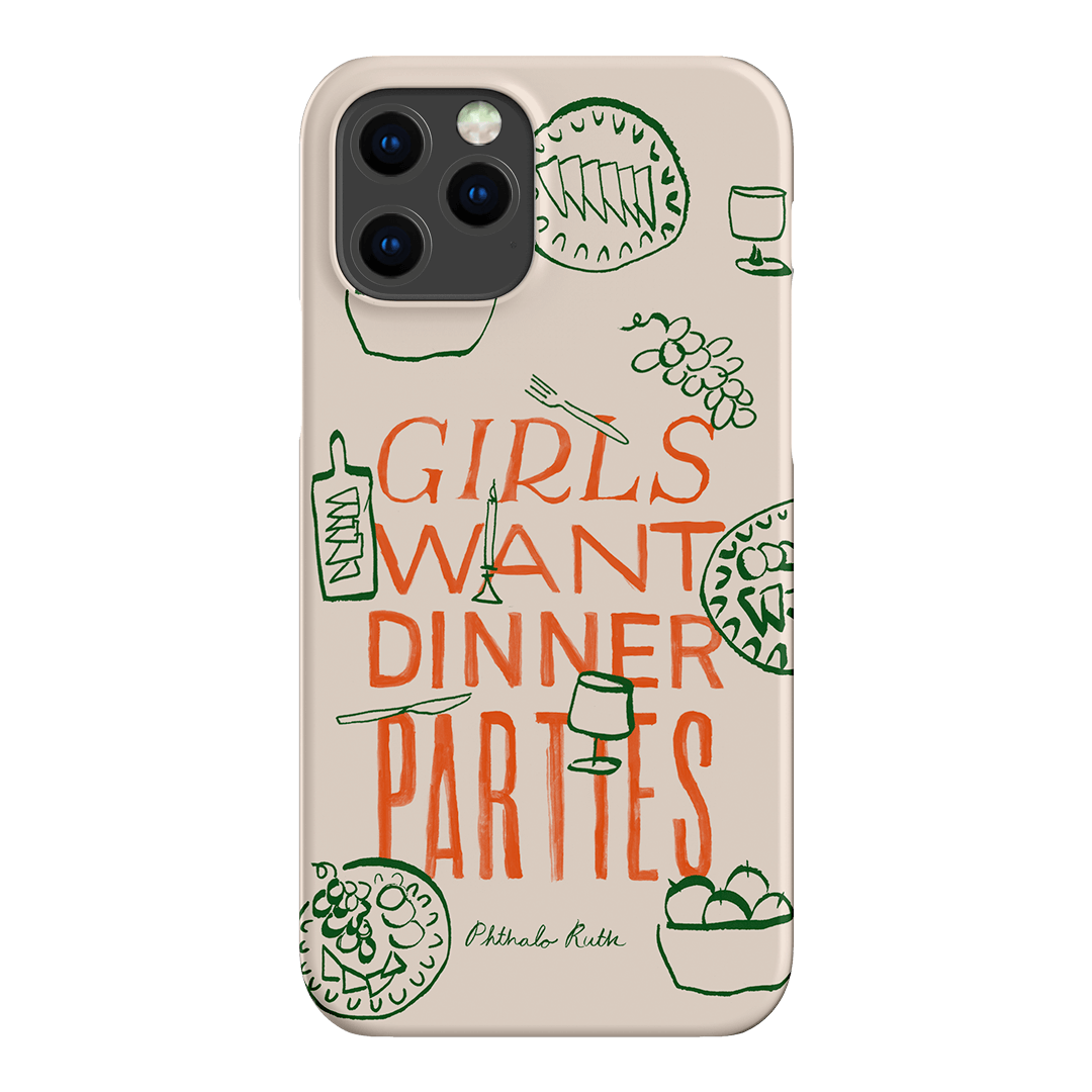 Dinner Parties Printed Phone Cases iPhone 12 Pro Max / Snap by Phthalo Ruth - The Dairy