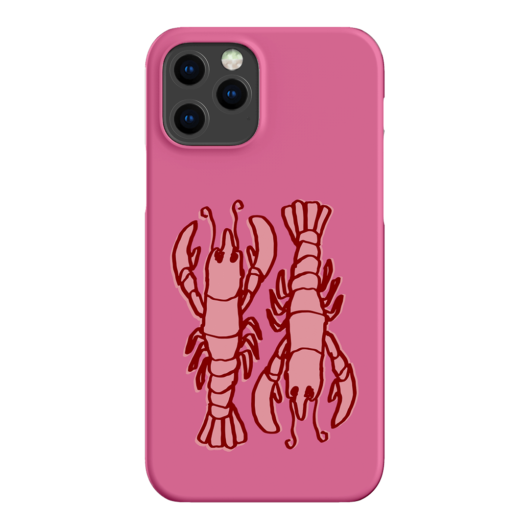 Lobster Love Pink Printed Phone Cases iPhone 12 Pro Max / Snap by The Dairy - The Dairy