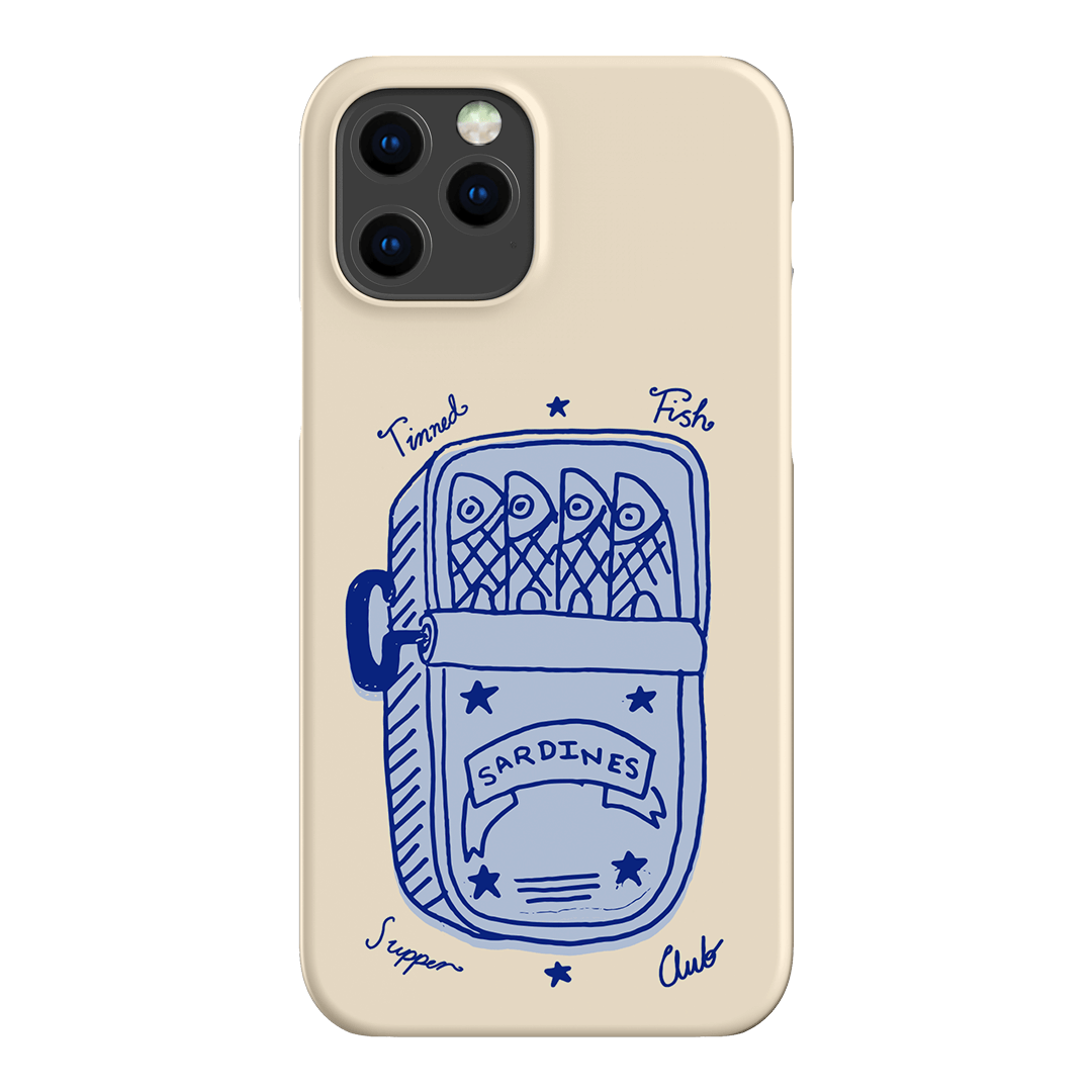 Sardine Social Blue Printed Phone Cases iPhone 12 Pro Max / Snap by The Dairy - The Dairy