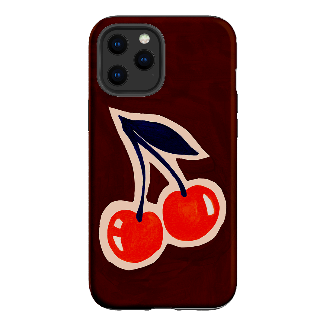 Cherries Printed Phone Cases iPhone 12 Pro Max / Armoured by Studio Bon - The Dairy