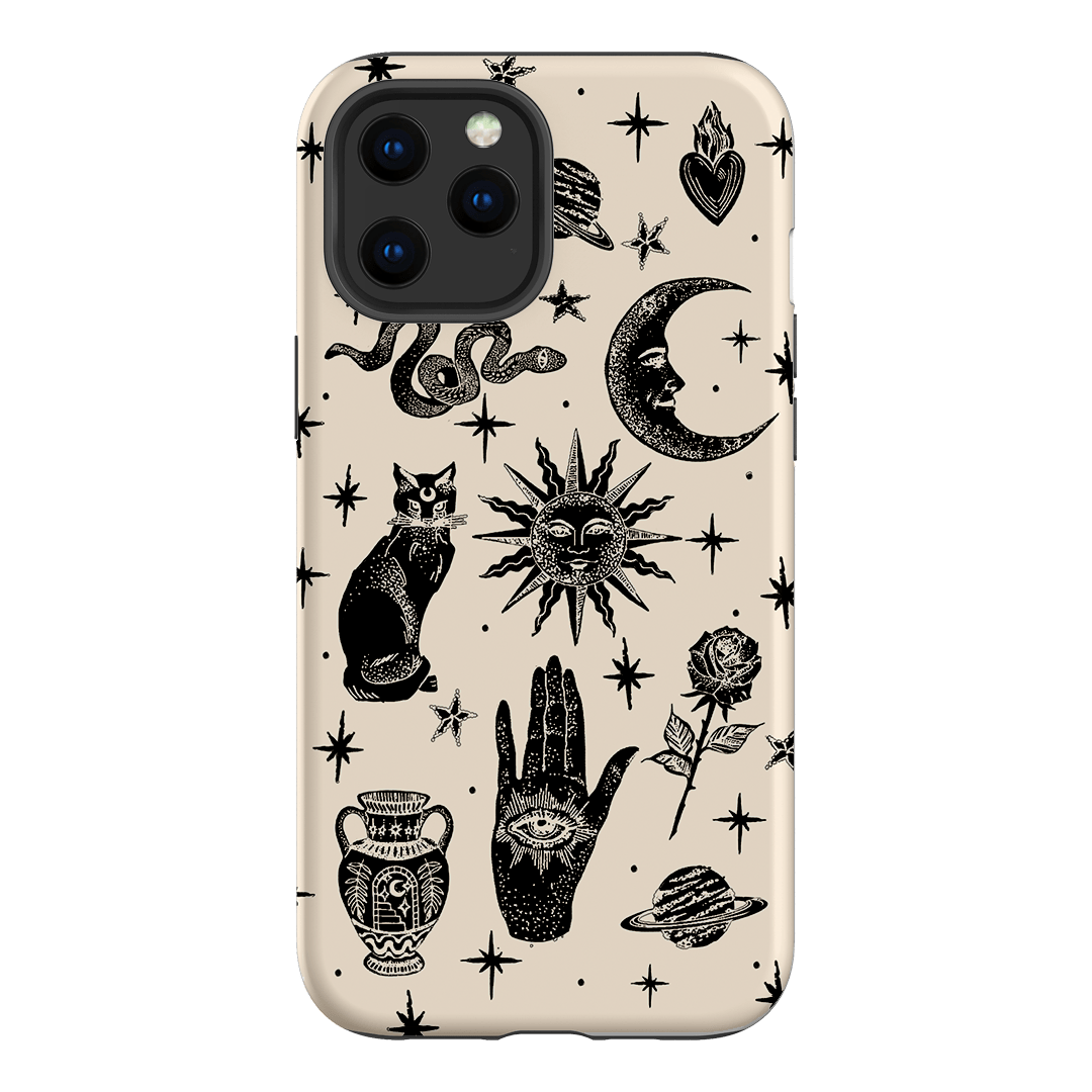 Astro Flash Beige Printed Phone Cases by Veronica Tucker - The Dairy