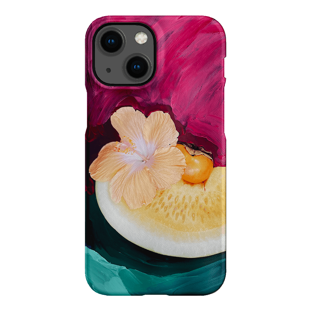 Hibiscus Melon Printed Phone Cases iPhone 13 Mini / Snap by Nicole Nelius - The Dairy