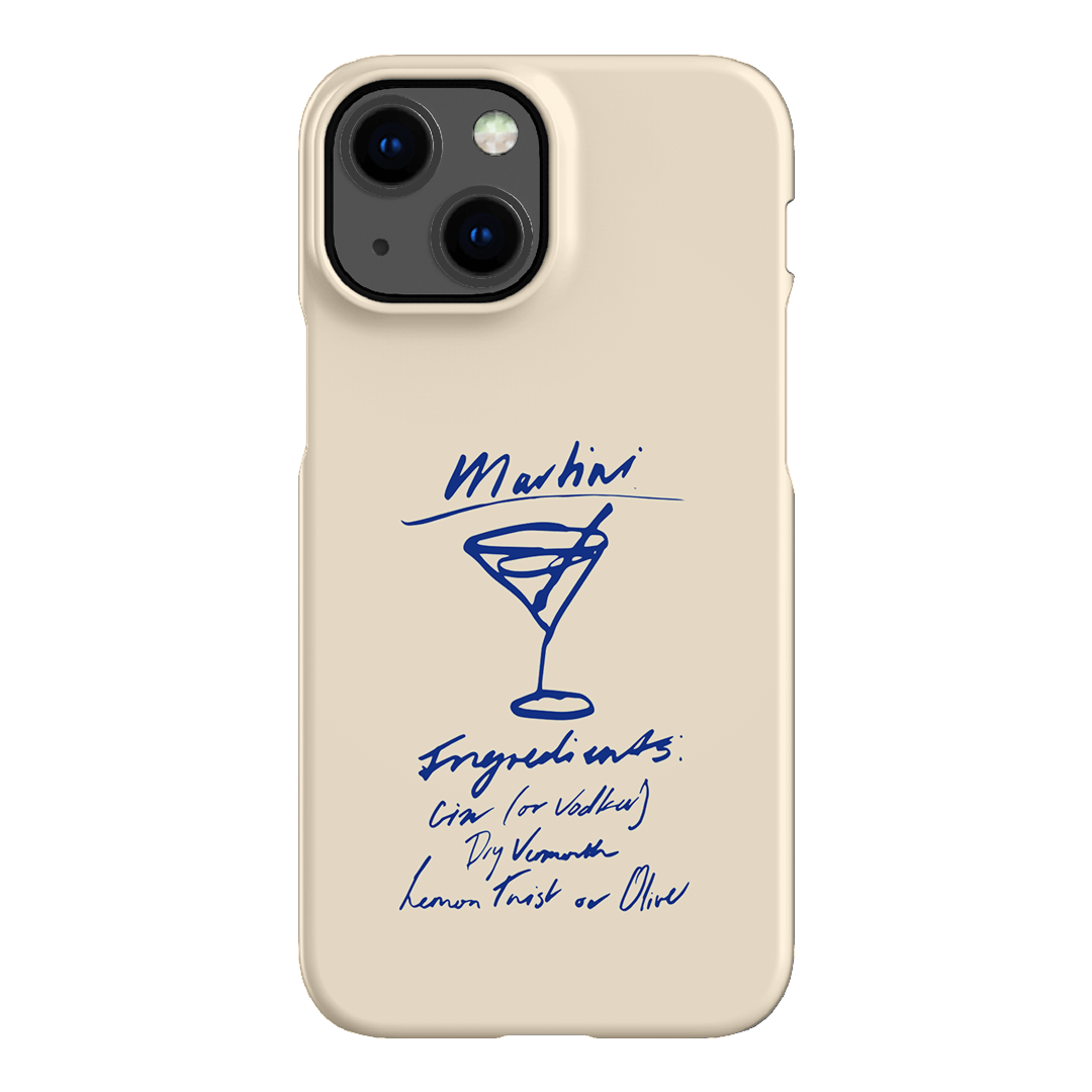 Martini Mood Cream Printed Phone Cases iPhone 13 Mini / Snap by The Dairy - The Dairy