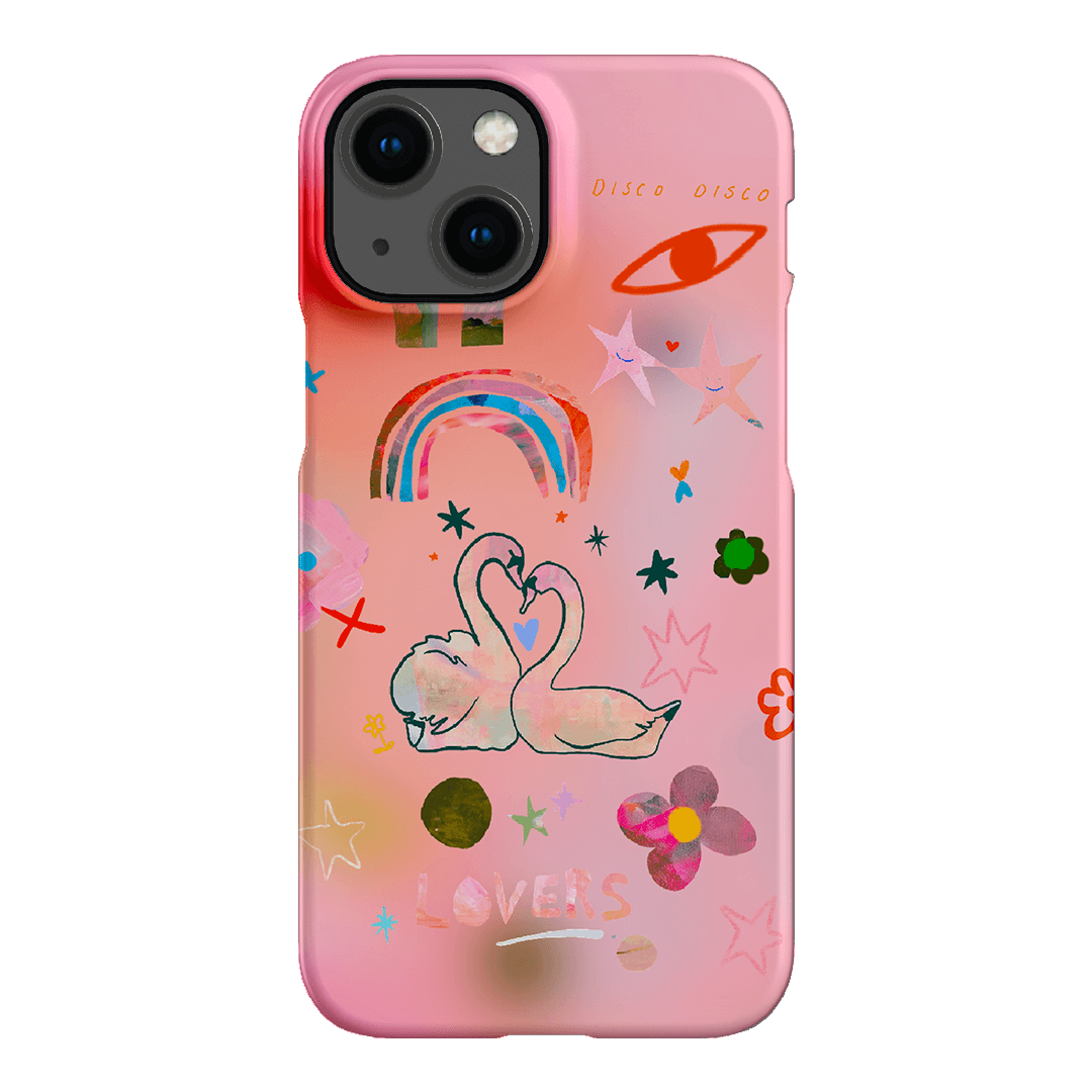 Pink Swan Printed Phone Cases iPhone 13 Mini / Snap by Kate Eliza - The Dairy